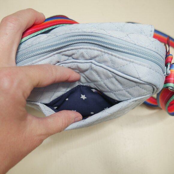 Vera Bradley Small Crossbody Love Is Love Rainbow Pride NWT - Picture 7 of 11